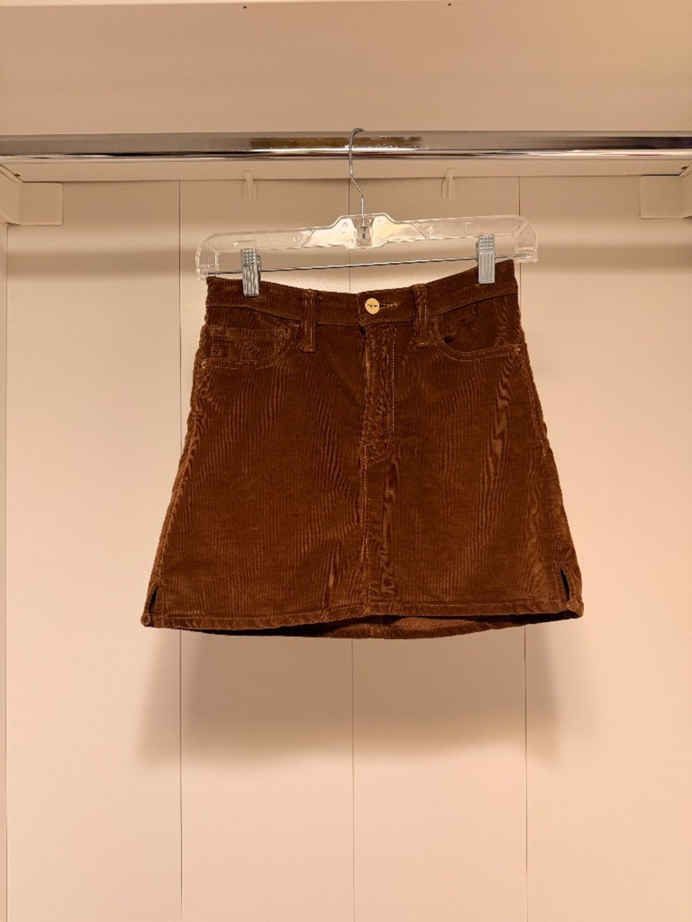 Frame denim cordura skirt